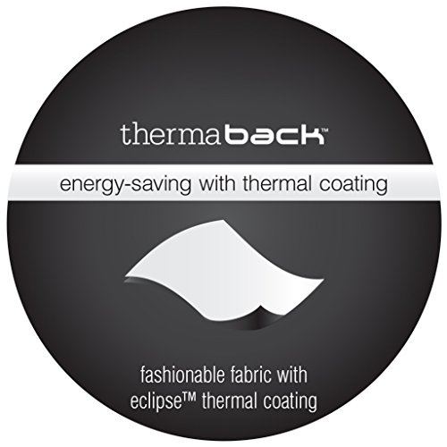 Eclipse Cassidy Thermal Insulated Single Panel Grommet Top Darkening Curtains For Living Room, 52 In X 84 In, White #TOP2