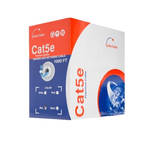 SATMAXIMUM Cable Ethernet Cat5e 500ft UTP CCA Azul miniatura 3