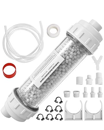 Condensate Neutralizer Kit for Rinnai 804000074 | Acid Condensate Neutralizer for Tankless Water Heater & Boiler with Transparent Window & Anti-Corrosion Pellets | pH Neutralization & COD Reduction