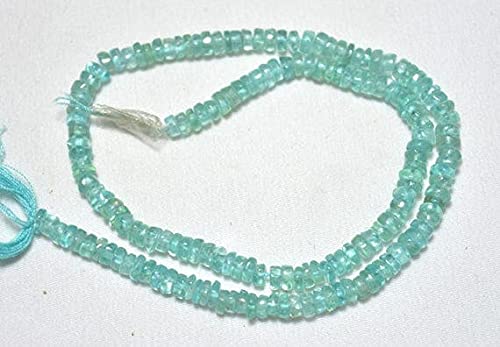 Apatite perles heishi 4.5mm pour création bijoux et intercalaires lisses