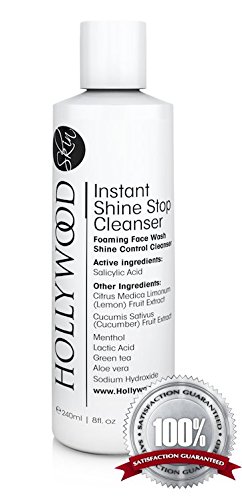 Limpiador facial para cutis graso - Con Ácido Salicílico. Tratamiento eliminador de grasas ¡400% más FUERTE que cualquier otro limpiador anti grasa! La más alta concentración de Ácido Salicílico