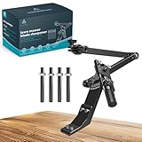 USHDHDID Lawn Mower Blade Sharpener 15°-45° Adjustable Frame with Ball Bearing Manufacture Handle for Right & Left Hand Blades, Use with Angle Grinder, Black