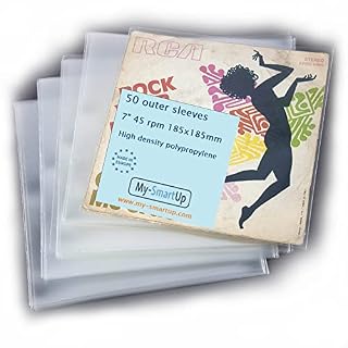 50 pochettes pour vinyle 45 tours 7″ 185x185mm MADE IN EUROPE - Les Beatles, Paul McCartney, John Lennon, RIngo Starr, George Harrison
