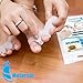 Metarsal Gel Toe Separator Rubber, Toe Stretchers, Toe Spacers, Walking and Dancing, Bunion Relief, Toe Strechers for Yoga, Toe Pad Kit for Men and Women, Toe Support (2 Pcs)