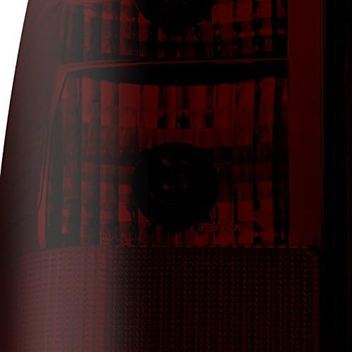 AKKON - For 2004-2015 Nissan Titan Black Headlights + Red Smoked Tail Brake Light Lamp Combo Pair Left+Right