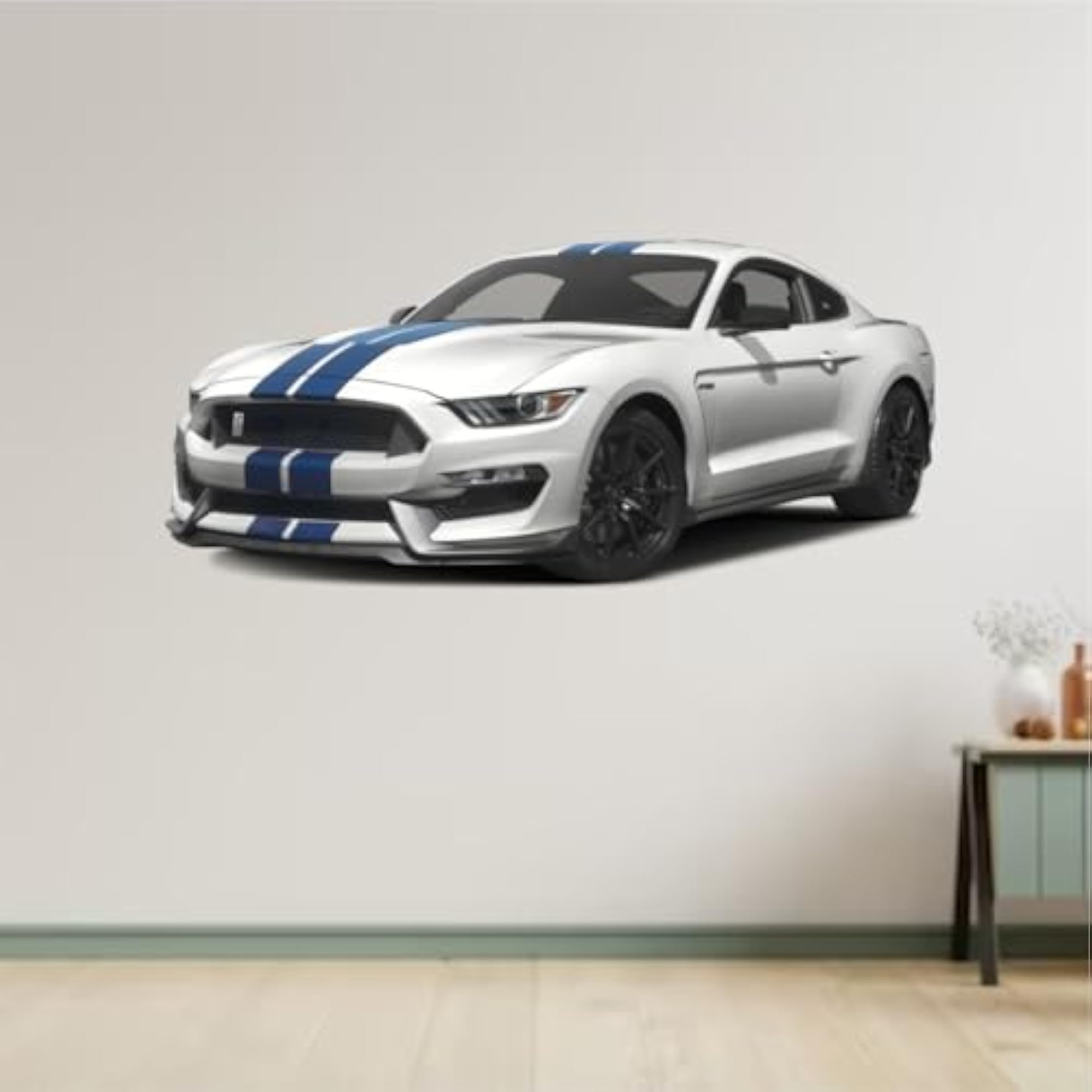 Large Racing Car 3D Wall Sticker