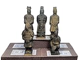 WOKCHUERY Archaeology Dig Statues,Terracotta Warriors Statues by ‌Terra Cotta Firing,Historical Keepsake,Historical Gift,5 PCS