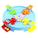 Jouets de jeu parent-enfant : perles colorées, non seulement peuvent utilisées pour jouer à des jeux, mais vous pouvez également apprendre à votre bébé à reconnaître les couleurs, jeu de perles mangeant des grenouilles