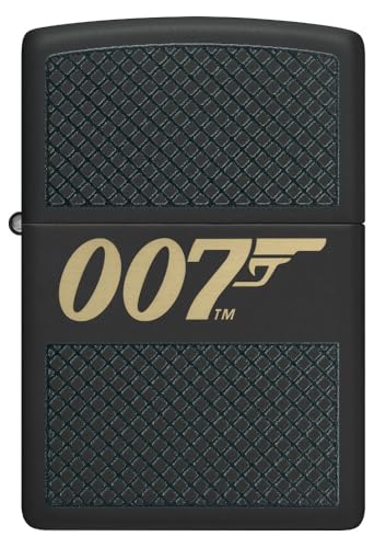 Encendedor Zippo James Bond Negro Mate miniatura 2