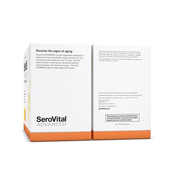 SeroVital-Advanced-for-Women-Anti-Aging-Supplements-Renewal-Supplements-for-Women-Supplement-for-Skin-Immunity-Support-HGH-Boosting-Dietary-Supplement-for-Women Serovital Advanced for Women - Anti-Aging Supplement for Women - Increase a Critical Peptide Associated with Stimulating Collagen Production, Skin Benefits, Energy, and Sleep - 30-Day