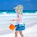 decor gift Kid Sunhat Boy Fashion White Elephants Blue and Black Christmas Hats Toddler Girl UPF 50+ Neck Flap Beach Essentials