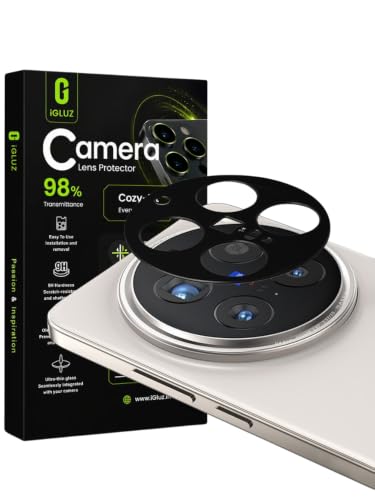 Image of iGluz Compatible with Vivo X200 Pro Camera Lens Protector (1 Pack) | Premium 9H Tempered Glass Camera Guard | Ultra Clear HD | Scratch Resistant | Case Friendly Fit | Bubble Free Easy Installation