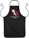 Goodman Design Lustige Sex Küchenschürze für Männer und Frauen Wenn du mal Guten Sex willst… Grillschürze Kochschürze Sexartikel Obszöner Artikel