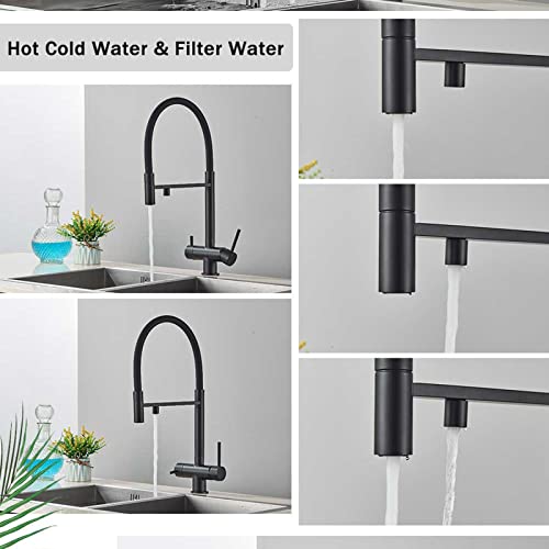 Robinet mitigeur pivotant flexible en laiton massif pour évier de cuisine - 7