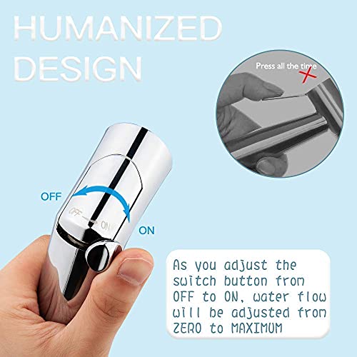 Image of MHS High Pressure Jet Spray for Toilet | Health Faucet Set with Hand Shower Gun & 1M SS Hose Pipe | Bathroom Toilet Jet Spray for Hygiene Cleaning | Toilet Gun for Western Toilet (Slider Abs)