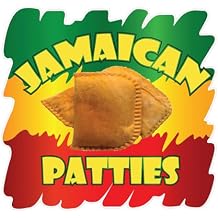 Jamaican Patties Concession Restaurant Food Truck Die-Cut Vinyl Sticker 24 inches