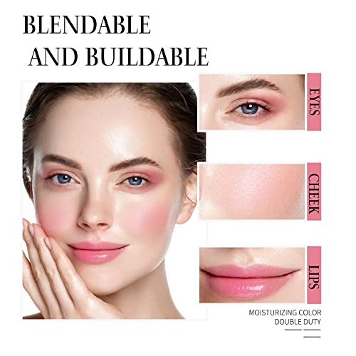 Dmlnn Blush Balm Face Makeup, Multipurpose Cream Blush Waterproof Blush Gel For Cheeks And Lips Gloss Gloss Gloss Finish Blush Makeup (Glitter) #TOP1