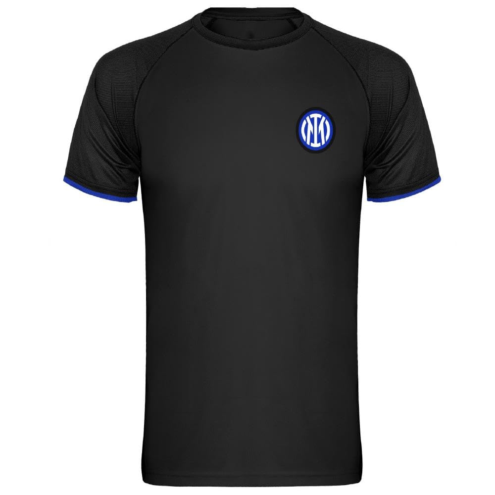T-Shirt Uomo FC Internazionale Cotone Prodotto Ufficiale | Maglietta Inter in Cotone Personalizzabile PS 46678-BS