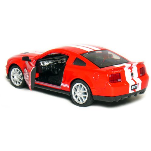 KiNSMART Ford Shelby GT500 2007 modelo 1:38 rojo miniatura 4