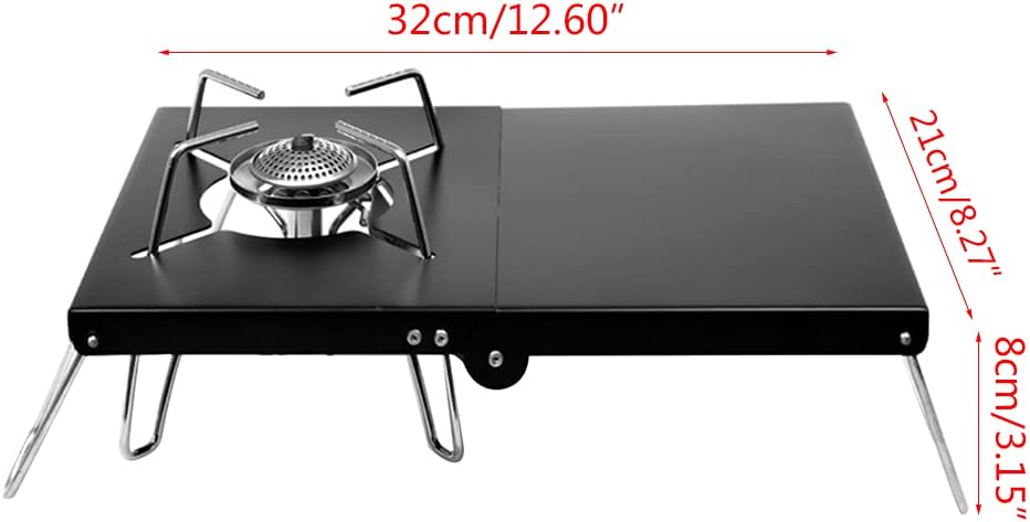 Camping Cookware, Outdoor Windproof Folding Camp Stove Stand Table Bracket Holder image 4