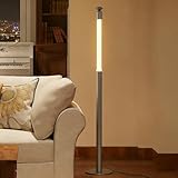 Monikessy LED Corner Floor Lamp, Modern Dimmable Tall Light with Touch Control Adjustable Height Minimalist Standing Lamp for Living Room, Bedroom, Office, 3 Color Temperature 2700~6000K, T37-55”