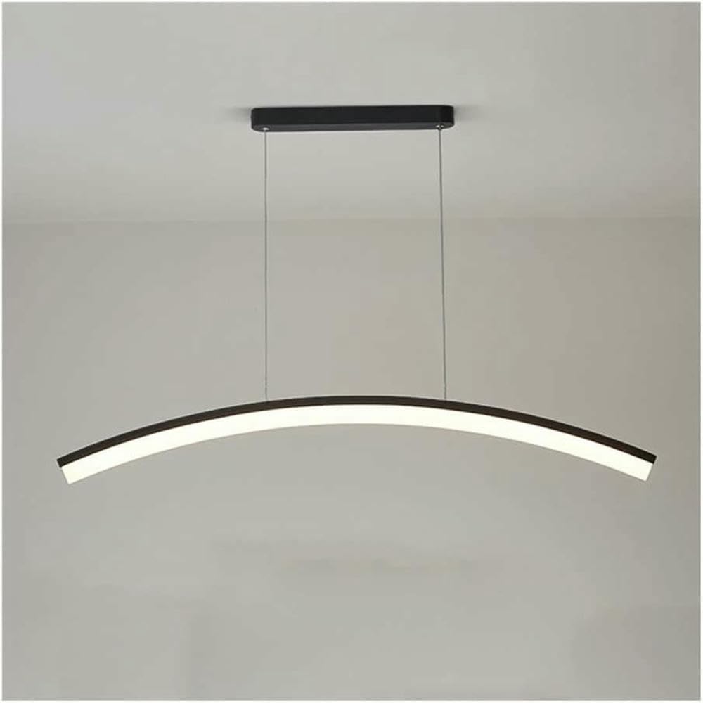 Lustre nordique long noir de 80cm pour créer une ambiance chaleureuse dans votre salle à manger