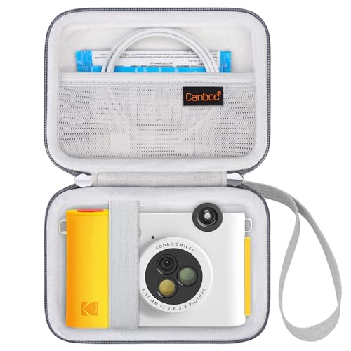 Funda Canboc para Kodak Smile y accesorios fotográficos con bolsillo de malla gris