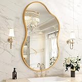 Taille : ce miroir irrégulier est disponible dans une variété de tailles. Le miroir de salle de bain irrégulier fabriqué en verre trempé ne déformera pas l'image sous n'importe quel angle, offrant une réflexion claire sans distorsion