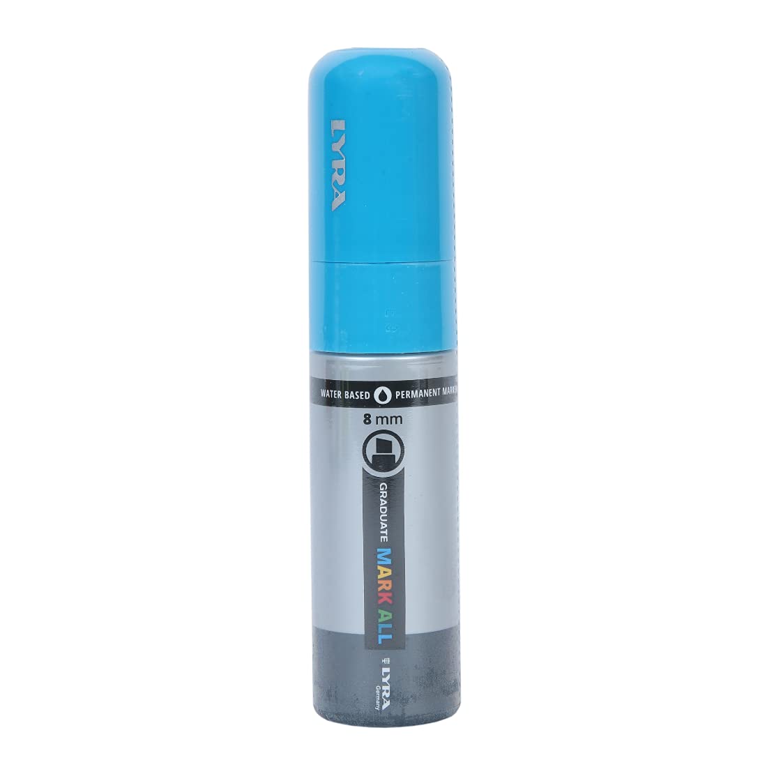 Lyra Graduate Mark All 8.0mm Permanent Art Marker (Light Blue, Pack of 1)