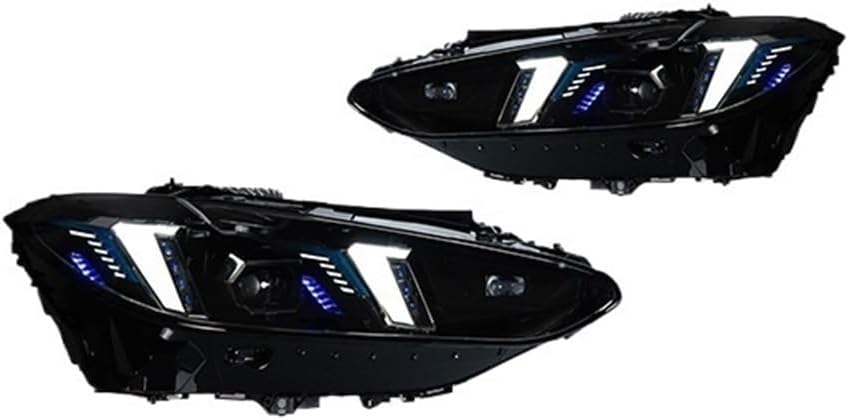 Head Lamp Compatible for BMW 4 series G22 G82 Headlights 2020-2023 M4 Headlights DRL Turn Signal High Beam Angel Eye Projector Lens(For LED Car)