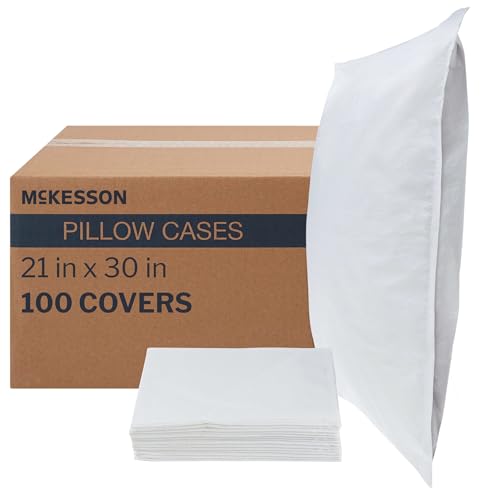 McKesson Pillow Covers Bulk Pillowcase, White, 21 x 30 in, 100 ct