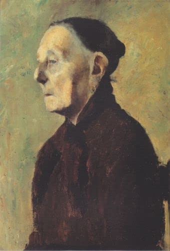 Affiche portrait Paula Modersohn-Becker buste de vieille femme 60x90