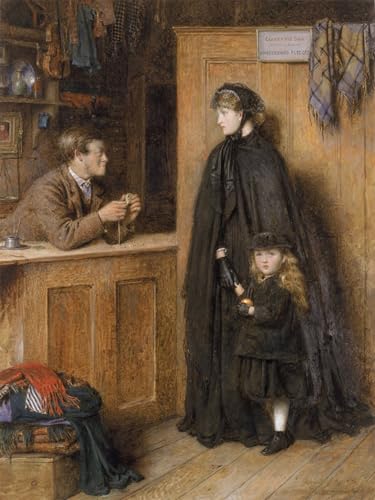 Toile paysage salon George Goodwin Kilburne - Art imprimé déco murale moderne 60x90 cm