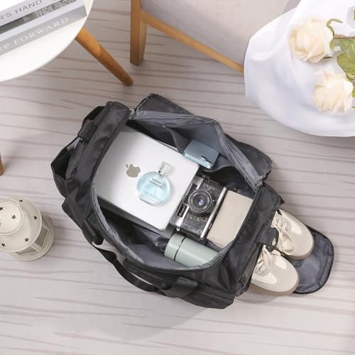 Personalized Large Capacity Travel Duffel Bag - Custom Name Sport Gym Bag with Wet Dry Pockets Weekend Travel Bag Gifts for Women Men Husband Dad Son Wife for Anniversary Christmas (style 1)2