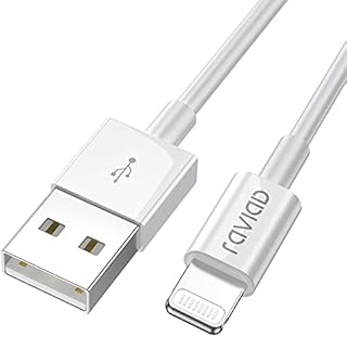 RAVIAD iPhone Charger Cable Lightning Cable 2m/6.6ft [MFi Certified] iPhone Lightning Cable Fast iPhone Charging Cable Lead for iPhone 13 12 11 Pro Max XR XS X 8 7 6s 6 Plus 5s 5 SE 2020 - White