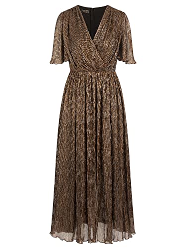 ApartFashion Vestido Midi, Marrón Metálico, 36 para Mujer Cover