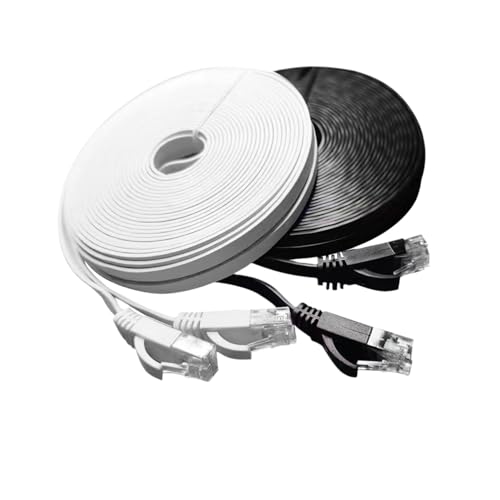 �P�[�u�� 0.5m 5�{ �L���P�[�u�� �����P�[�u�� �t���b�g�^�C�v CAT6���� �L��lan�P�[�u�� RJ45�R�l�N�^ �t���b�g�P�[�u�� �T�[�o�[ �Ɩ��p �ƒ�p �J�e�S��6 (0.3m,White)