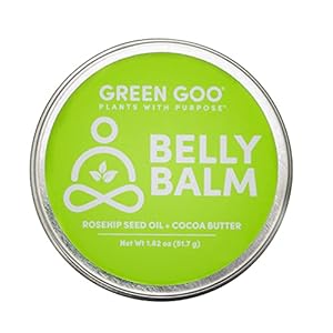 Green Goo Natural Skin Care Salve, Belly Balm for Stretch Marks and Dry, Itchy Skin, 1.82 Ounce Large Tin
