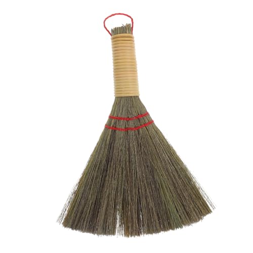 Didiseaon Hand Brush and Dust Pan Short Handle Hand Broom for Small Straw Broom Outdoor Cleaning