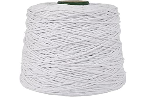 Barbante Colorido, Euroroma, 600 g, Branco, 4/6 Fios, Rolo de 610 Metros