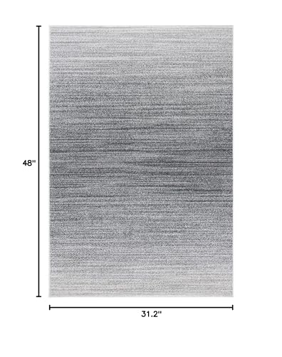 Tapete SAFAVIEH Adirondack 2'6" x 4' Gris y Marfil miniatura 2