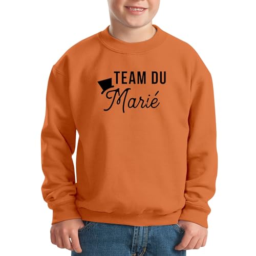 Sweatshirt enfant Team du Marié vêtement cortège mariage chapeau gentleman