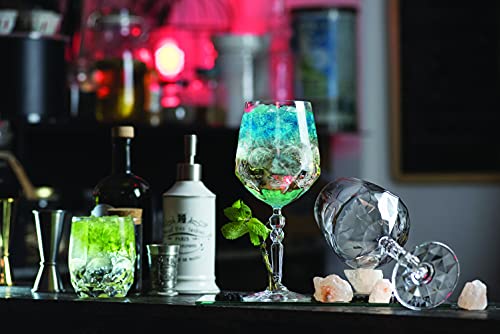 Barski Gin Tonic Glass - Wine Glass - Cocktail - Coupe - Goblet Glass - Set Of 6 Crystal Glasses - Glass - Beautifully Designed Goblets - Each Glass Is 19.4 Oz Made In Europe #TOP4