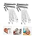 ERINGOGO 10 Sets Beginner-friendly Diy Thumb Piano 8 Keys Unfinished Kalimba Music Instrument for Boys and Girls Adults and Music Lovers