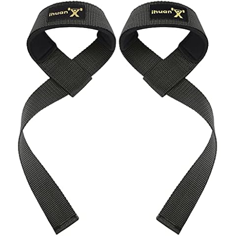 ihuan Weight Lifting Straps with Wrist Support: 21'' Weightlifting Wrist Straps for Men and Women | Gym Workout Straps with Hand Grips for Weights | Dead Lifting | Exercise | Training Cover