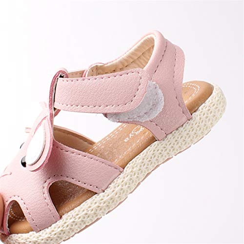6 Months-2Years Childrens Kids Baby Girls Summer Cute Cartoon Rabbit Beach Shoes Soft Bottom Non-Slip Baotou Sandals (Pink, 18-24Months) #TOP4