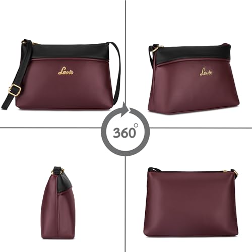 Image of Lavie Women's Vionna Colourblock Topzip Sling Bag | Ladies Purse Handbag | Gift for Women