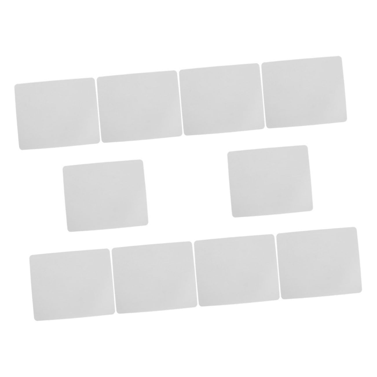 Tappetino Mouse per Sublimazione Bianco 20 Pezzi in Gomma | Festa Scuola Decor, Desktop e Keyboard, per Working e Gaming, Design DIY Blank