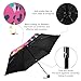 QwThum Colorful Leopard Print UV Sun Umbrella Compact Folding Travel Umbrella for 99% UV Protection Windproof Rainproof Small Light Fashion Parasol for Men Women