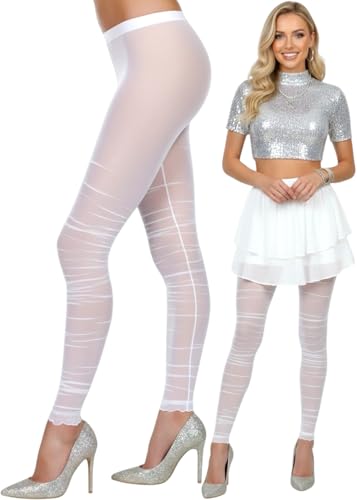 Image of ToBeInStyle Women's Sheer Horizontal Striped Pantyhose